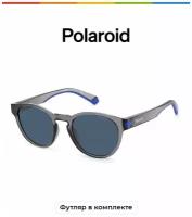 Солнцезащитные очки Polaroid Polaroid PLD 2124/S 09V C3 PLD 2124/S 09V C3, серый