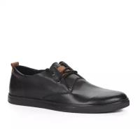Мужские туфли черные без подкладки Respect VK83-151371, кожа, размер 41