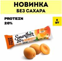 Протеиновый батончик без сахара Smartbar Protein 20% "Абрикос в йогуртовой глазури" 38г (6 шт)