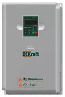 Преобразователь частоты DEKV060-11кВт 3 фазы 380В с торм. Модулем, DEKraft