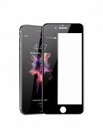 Защитное стекло для Apple iPhone 6 / 6S / Защитное стекло на айфон 6 / 6S (полная проклейка, черная рамка)