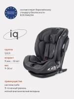 Автокресло группа 1/2/3 (9-36 кг) RANT IQ isofix Genius Line, dark grey