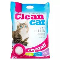 Clean Cat Crystall наполнитель для кошачьего туалета, силикагелевый, впитывающий, 10 л