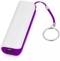 Портативное зарядное устройство (power bank) Basis, 2000 mAh, белый/фиолетовый