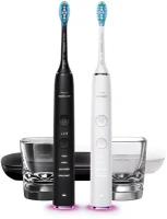 PHILIPS Набор электрических зубных щёток Philips Sonicare DiamondClean 9300 Smart HX9912/18, чёрный/белый