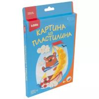 Пластилин LORI Картина из пластилина Мишка моряк (Пз/Пл-011) 6 цв