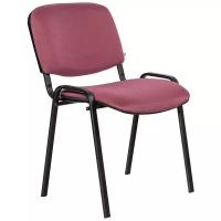 Стул для посетителей Easy Chair Rio (изо) чёрн, ткань бордо С-29/ТК-11