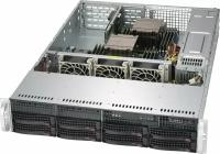 SuperMicro CSE-825TQC-R740WB Серверный корпус с возможностью размещения 8 накопителей форм-фактора 3,5". 2U Rackmount 40 x 76 x 336 мм