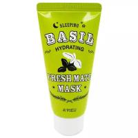 Ночная маска для лица A`PIEU FRESH MATE MASK увлажняющая с экстрактом базилика и баобаба 50 мл