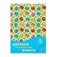 Цветная бумага Веселые котята Апплика, A4, 12 л., 12 цв. 1 наборов в уп. 12 л