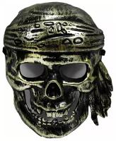 Карнавальная маска череп пирата