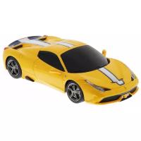 Легковой автомобиль Rastar Ferrari 458 Speciale A (71900), 1:12, 38.4 см, желтый