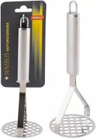 Картофелемялка из нержавеющей стали, NIMBUS, 26*8,2 см, овальная ручка с подвесом