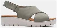 Босоножки Clarks, размер 38EU (5UK), зеленый