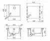 Врезная гранитная кухонная мойка SCHOCK Greenwich 50 (N-100) 45.6 x 45.6, магма