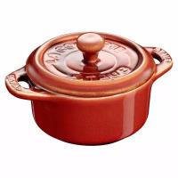 Кокотница Staub 200 мл, d10 см, керамика, античный медный