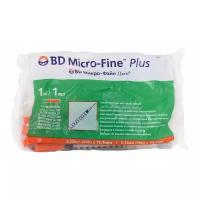 Шприц инсулиновый BD Micro-Fine Plus U-100 трехкомпонентный