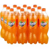 Газированный напиток Fanta, 0.9 л, пластиковая бутылка, 12 шт