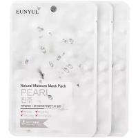 Eunyul тканевая маска Natural Moisture Mask Pack с экстрактом жемчуга