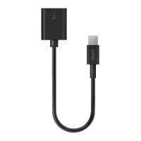 Переходник/адаптер Deppa OTG USB - microUSB (72110), 0.1 м, 1 шт., black