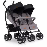 Прогулочная коляска для двойни easyGO Duo Comfort (2019), grey fox