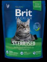 Сухой корм Brit для стерилизованных кошек курица premium cat sterilized chicken 2кг 5049585