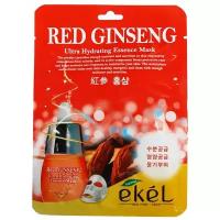 EKEL Red ginseng Ultra Hydrating Essence Mask Тканевая маска для лица с экстрактом красного женьшеня 25мл