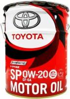 Масло моторное Toyota Motor Oil 0w-20 Sр/Gf-6a 20l (Япония) TOYOTA арт. 08880-13203