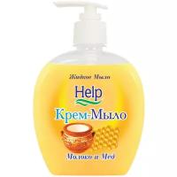 Help Крем-мыло Молоко и мед, 300 мл, 300 г