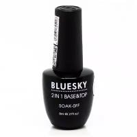 Bluesky Базовое и верхнее покрытие 2 in 1 Base & Top, прозрачный, 8 мл