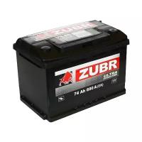 Автомобильный аккумулятор Zubr Ultra R+ 74Ah 680A 278х175х190