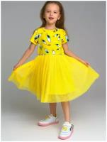 Платье playToday, размер 110, желтый
