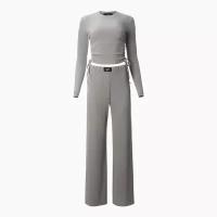 Комплект женский (брюки, джемпер) MIST, размер 44, цвет серый