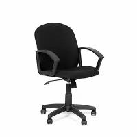 Кресло Chairman 681, низкая спинка, ткань черная