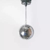 Зеркальный шар B52 RAINBOW d20 см, вращение, светодиодная подсветка, 3АА