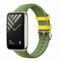 Ремешок Xiaomi для Mi Smart Band 7 Pro Leather-textured Silicone Strap Pine Green (BHR6668GL)