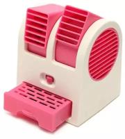 Мини Кондиционер - Розовый вентилятор Mini Fan с водяным охлаждением и ароматизатором. Питание от USB