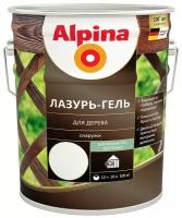 Защитная лазурь-гель для дерева Alpina, 10 л, белая