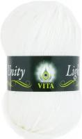 Пряжа Vita Unity Light белый (6001), 52%акрил/48%шерсть, 200м, 100г, 1шт