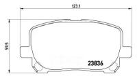 Колодки пер. AVENSIS VERSO BREMBO P83061