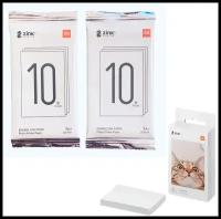 Бумага для фотопринтера, Xiaomi Portable Photo Printer Paper (2x3-inch, 20-sheets), 20 листов, белая