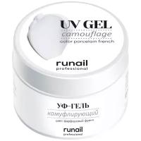 ruNail, Камуфлирующий UV-гель, фарфоровый френч, 30 г