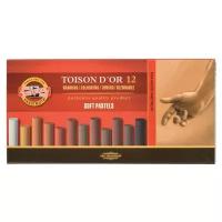 KOH-I-NOOR Пастель сухая коричневые тона Toison D'or 12 цветов коричневый