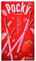 Покки Глико GLICO "Палочки POCKY в шок."клубничные сердечки" 57,6 гр.1/10/120 япония