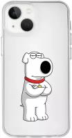 Чехол для iPhone 14 "Брайан Гриффин / Brian Griffin" с полной защитой камер