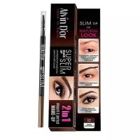 Alvin D'or карандаш Make Up Super Slim, оттенок 02 dark brown