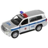 Внедорожник Toyota Land Cruiser, 12.5 см, серебристый