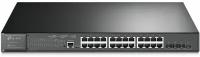 Коммутатор TP-LINK TL-SG3428XMP JetStream уровня 2+, 24x1000BASE-T PoE+, 4x10GbSFP+