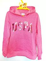 Худи с пайетками для девочек U.S. POLO ASSN. 7-8 (122-128)