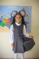 Сарафан школьный для девочки (Размер: 7,8,9 лет) сер, цвет